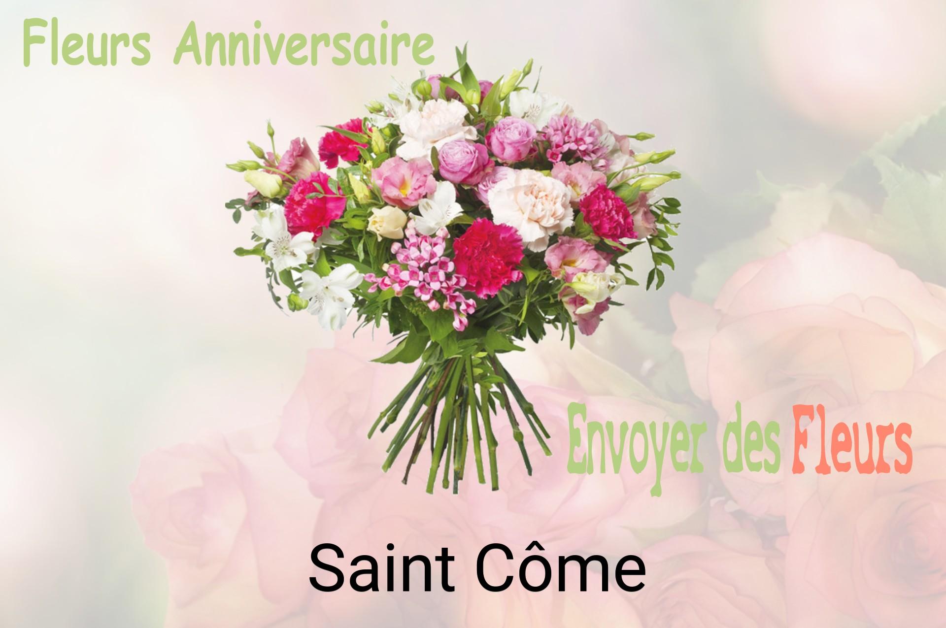 Bouquet de fleurs d’anniversaire livré à Saint-Côme